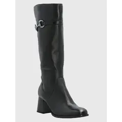 HUSH PUPPIES - Bota Cuero Mujer Cladia Negro