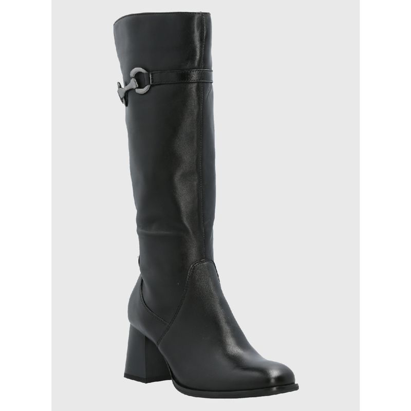 HUSH PUPPIES - Bota Cuero Mujer Cladia Negro HUSH PUPPIES