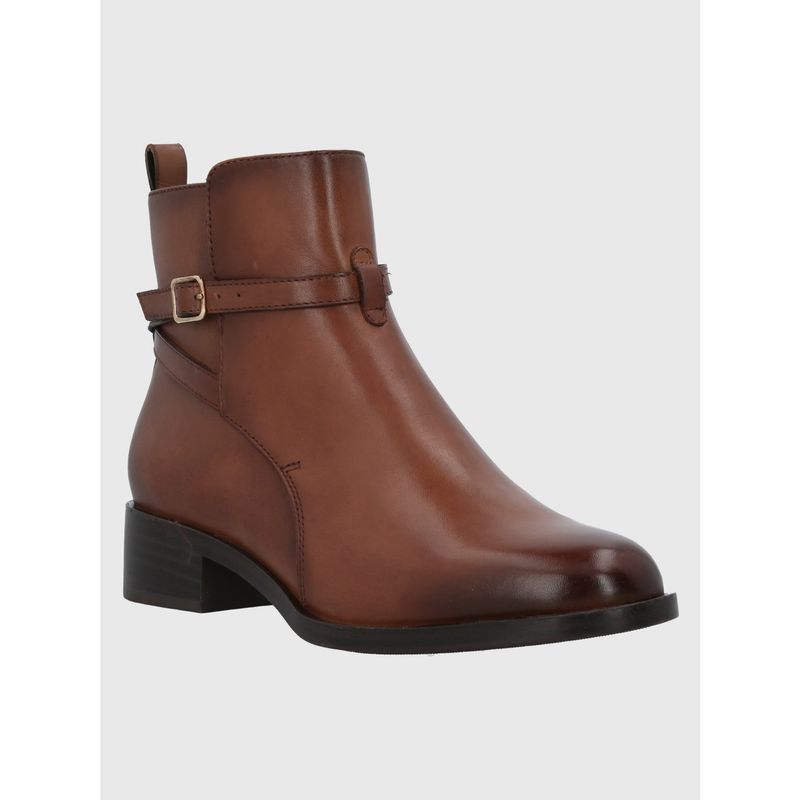 HUSH PUPPIES - Botín Cuero Mujer Ronan Café Oscuro HUSH PUPPIES
