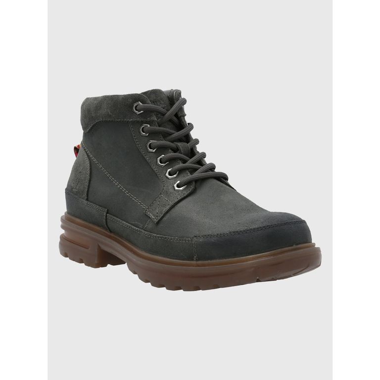 Botín Cuero Hombre Terzo Gris Oscuro