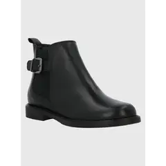 HUSH PUPPIES - Botín Cuero Mujer Fey Negro