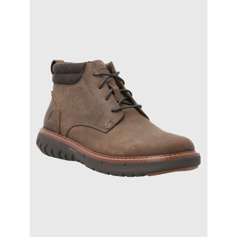 Botín Cuero Hombre Smart Lace Boot Café