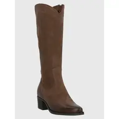 HUSH PUPPIES - Bota Cuero Mujer Skyler Café