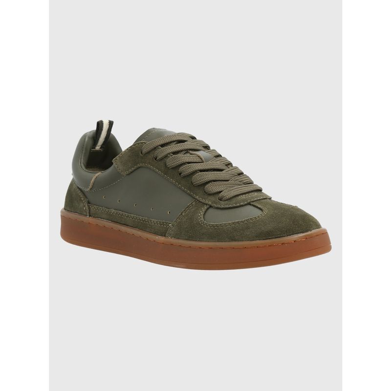 HUSH PUPPIES - Zapatilla Cuero Mujer Dallas Verde HUSH PUPPIES