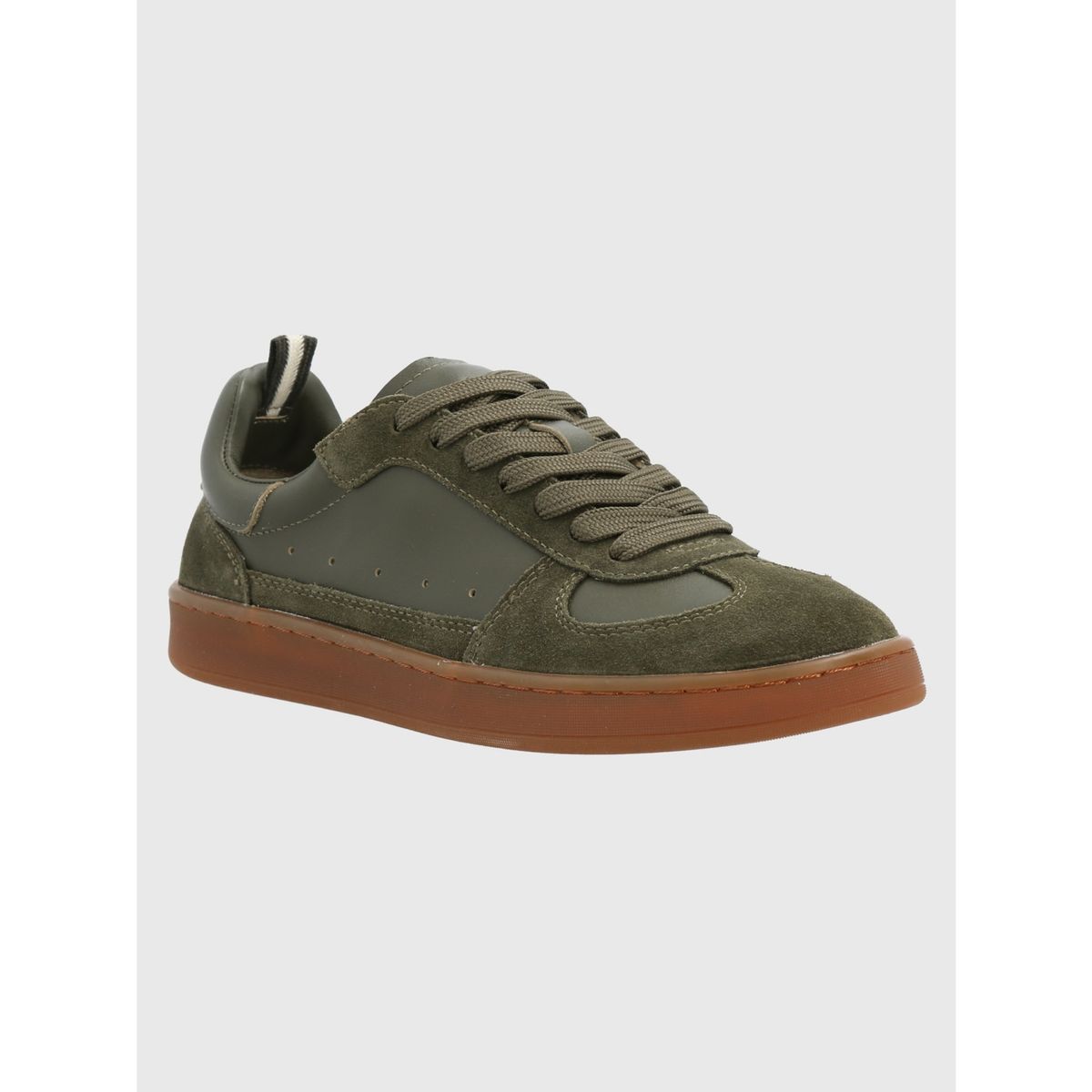 HUSH PUPPIES - Zapatilla Cuero Mujer Dallas Verde HUSH PUPPIES
