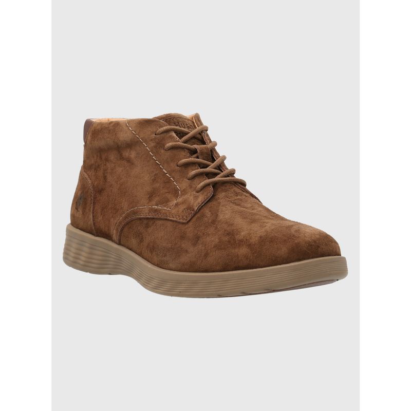 HUSH PUPPIES - Botín Cuero Hombre Spinal City Chocolate HUSH PUPPIES