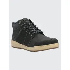 HUSH PUPPIES - Botín Cuero Hombre Fiord Gris Oscuro