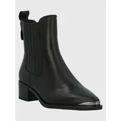 HUSH PUPPIES - Botín Cuero Mujer Dorothea Negro