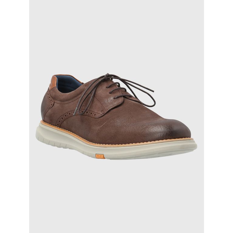 Zapato Cuero Hombre Nerio Café
