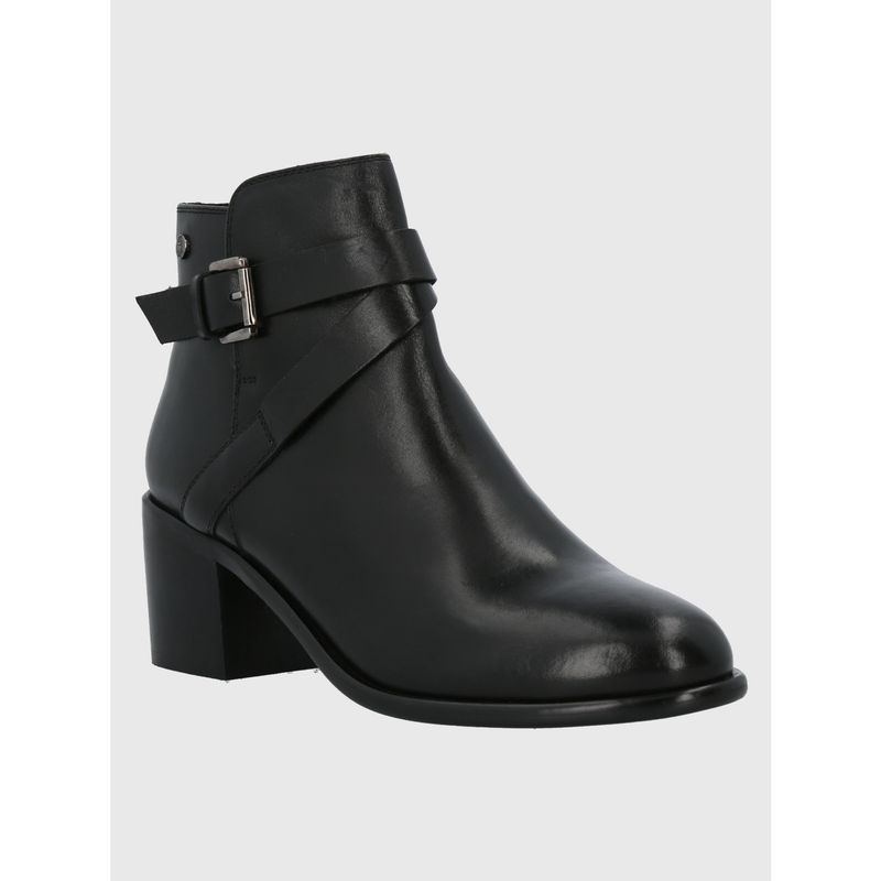 HUSH PUPPIES - Botín Cuero Mujer Amanda Negro HUSH PUPPIES