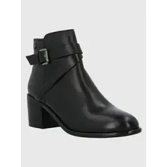 HUSH PUPPIES - Botín Cuero Mujer Amanda Negro