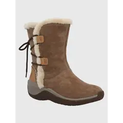 HUSH PUPPIES - Bota Cuero Mujer Spinal Rug Bootie Café