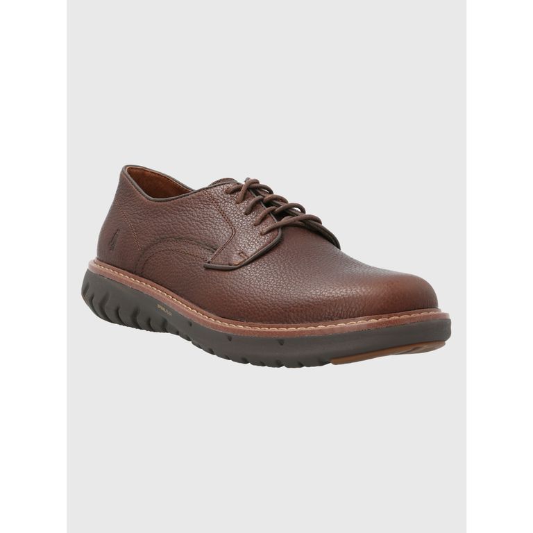 Zapato Cuero Hombre Smart Oxford Café