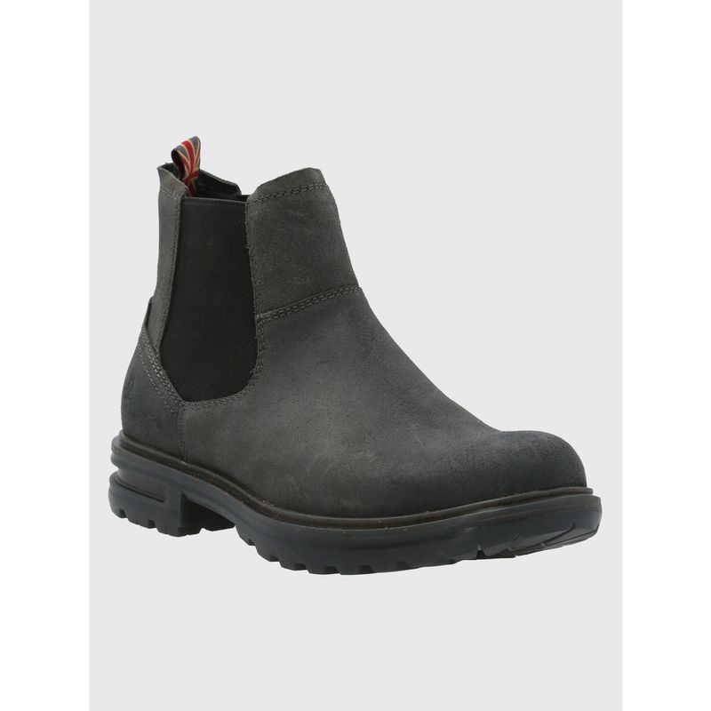 HUSH PUPPIES - Botín Cuero Hombre Indro Gris Oscuro HUSH PUPPIES