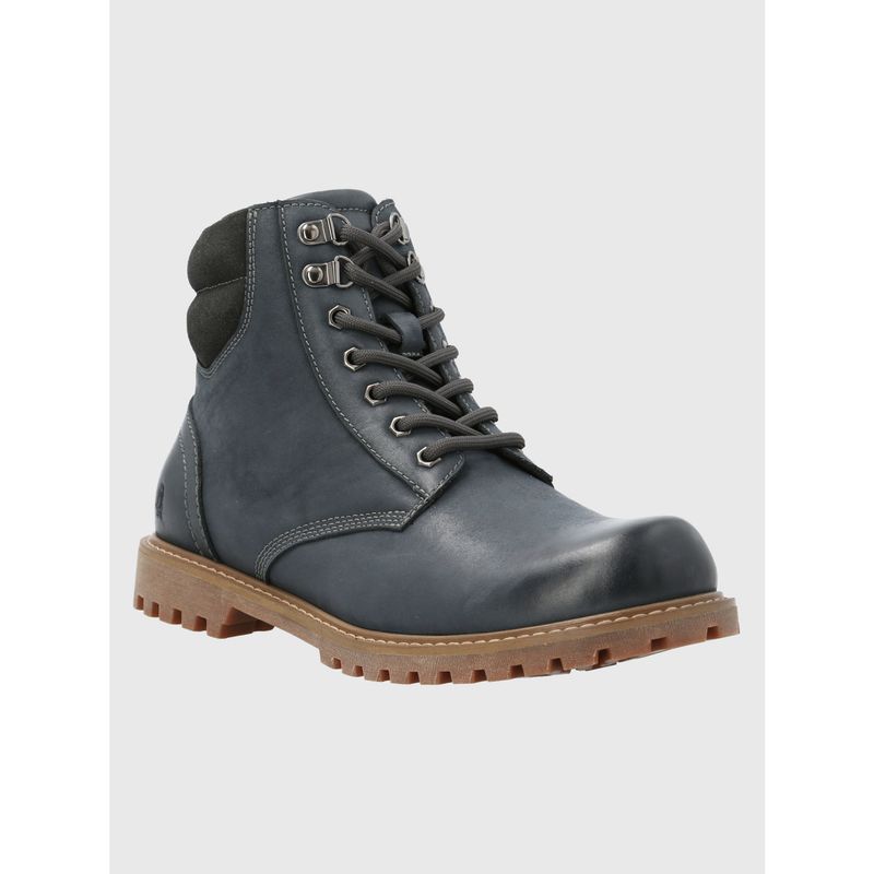 HUSH PUPPIES - Botín Cuero Hombre Maxwell Azul Marino HUSH PUPPIES