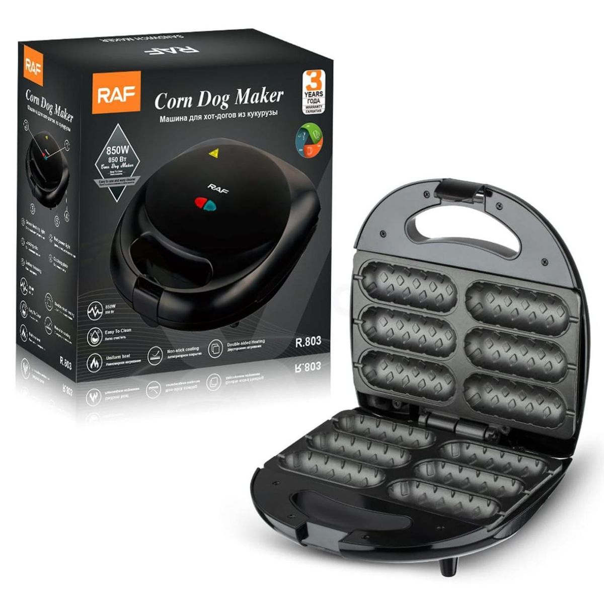 GENERICO - Maquina Para Preparar Rollos De Salchichas 6 Unidades Raf