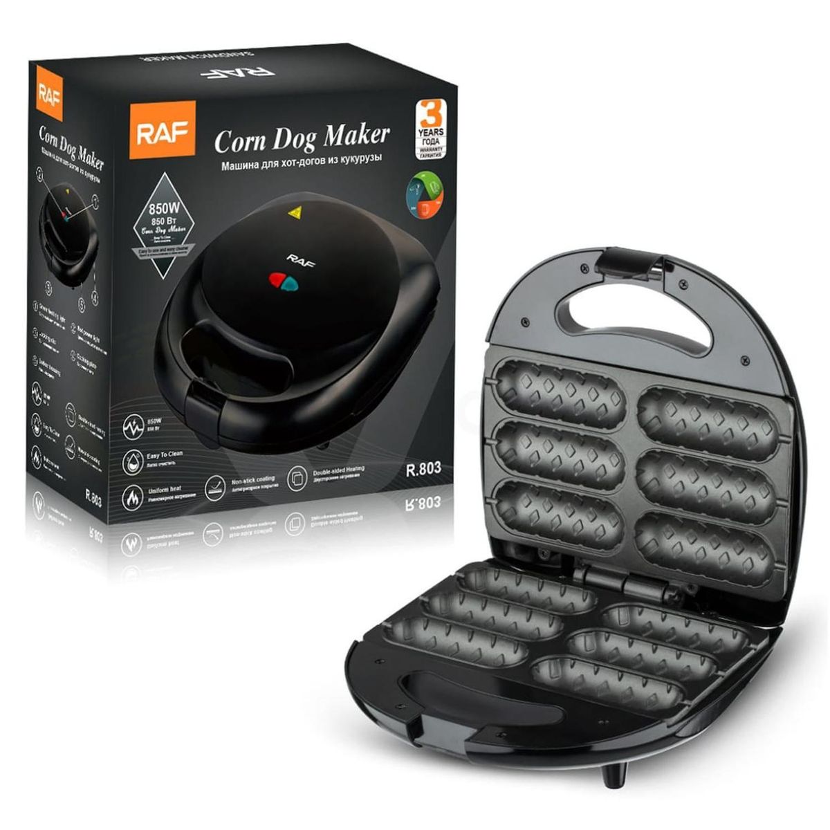 GENERICO - Maquina Para Preparar Rollos De Salchichas 6 Unidades Raf