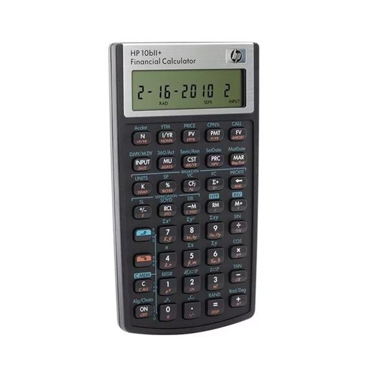 GENERICO - Calculadora financiera HP 10b2+ color negro