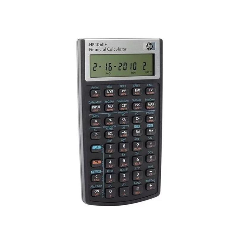 GENERICO - Calculadora financiera HP 10b2+ color negro