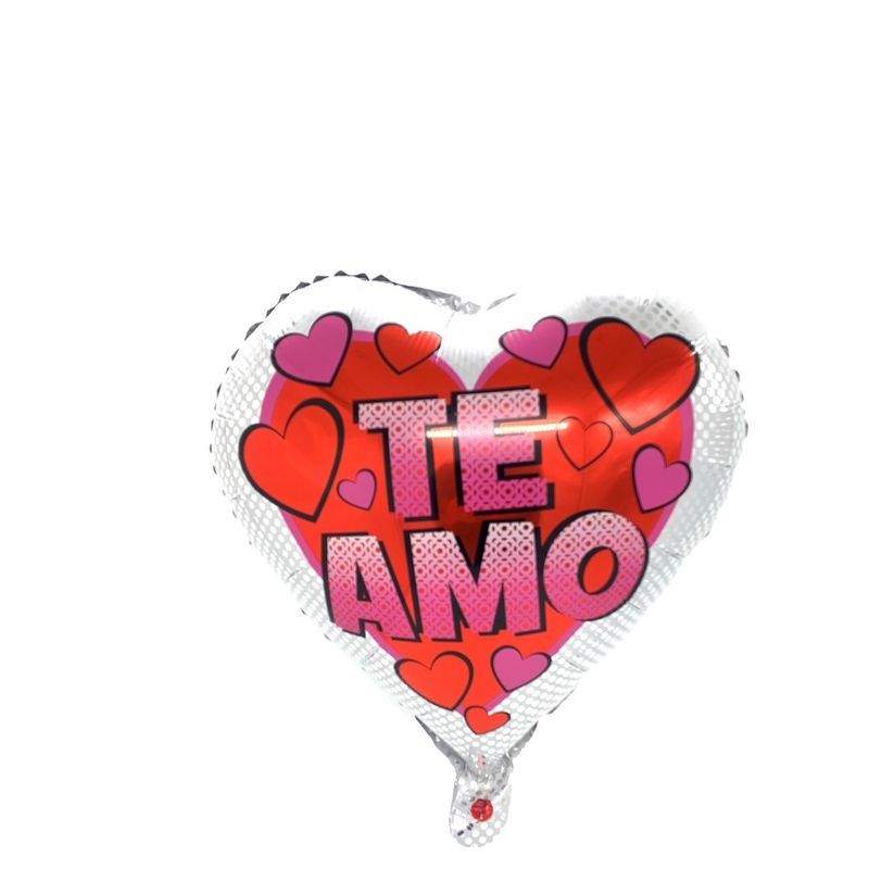 GENERICO - GLOBO METALICO 18' TE AMO DOTS X50 UNI