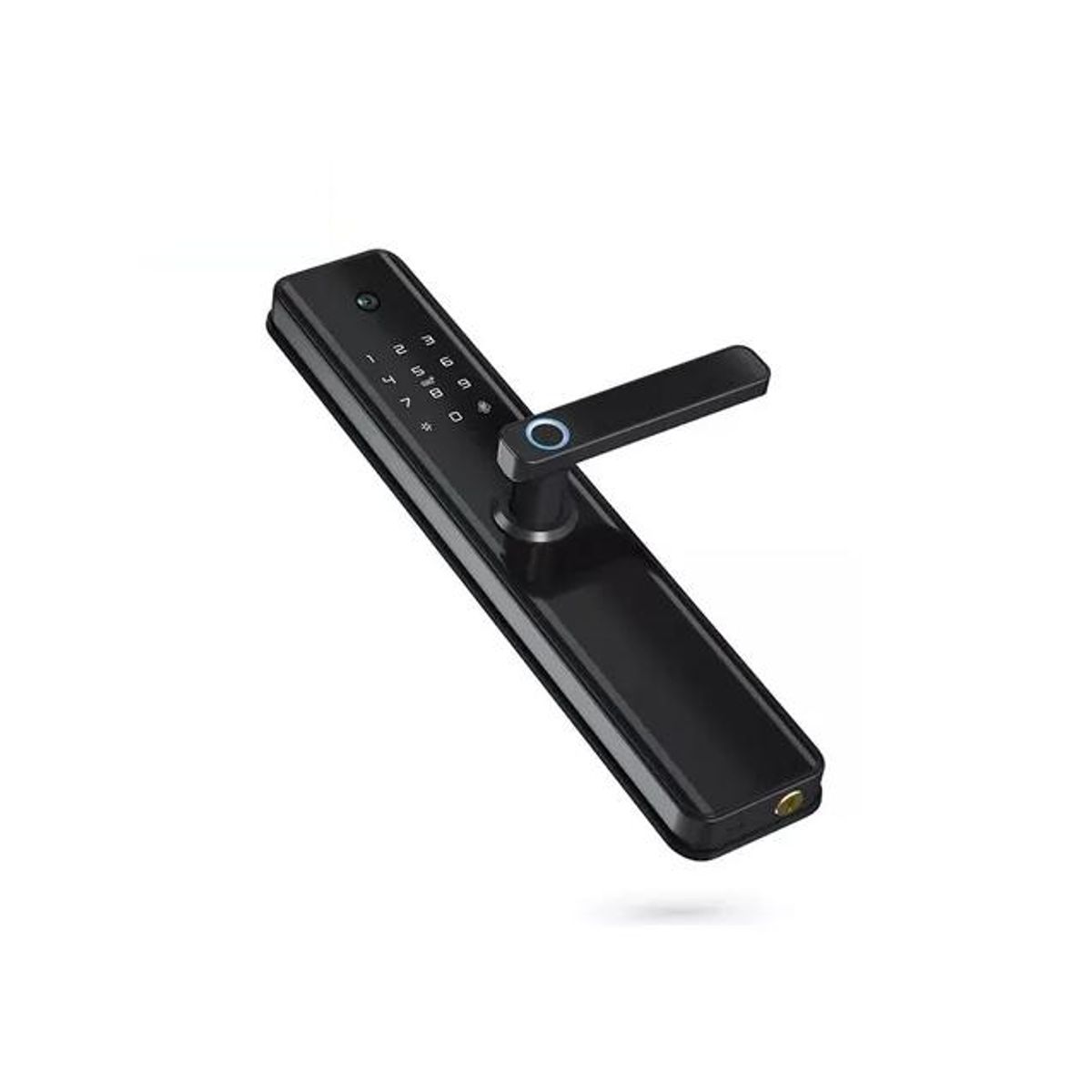 GENERICO - Cerradura Inteligente Tuya Wifi Con Huella Digital y Cámara Negra