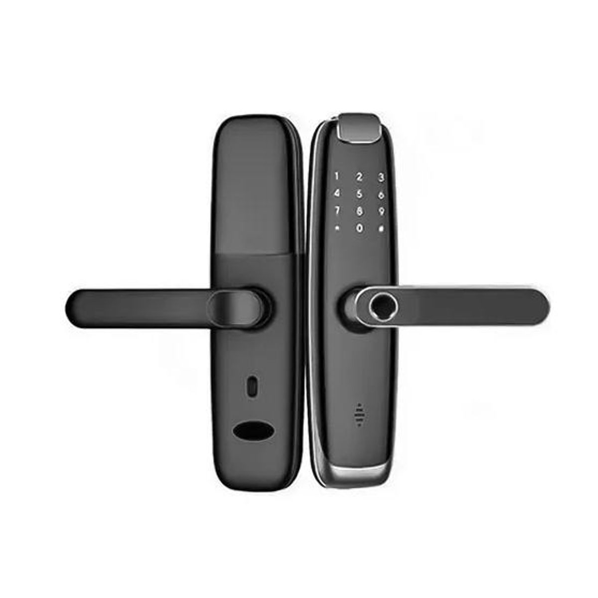 GENERICO - Cerraduras Inteligentes Wifi Huella Código Con Control Negro