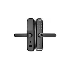 GENERICO - Cerraduras Inteligentes Wifi Huella Código Con Control Negro