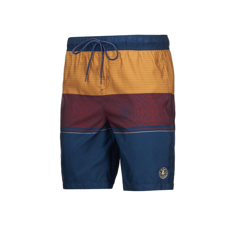 HAKA HONU - Traje de Baño Hombre Serfer Print Mostaza Haka Honu