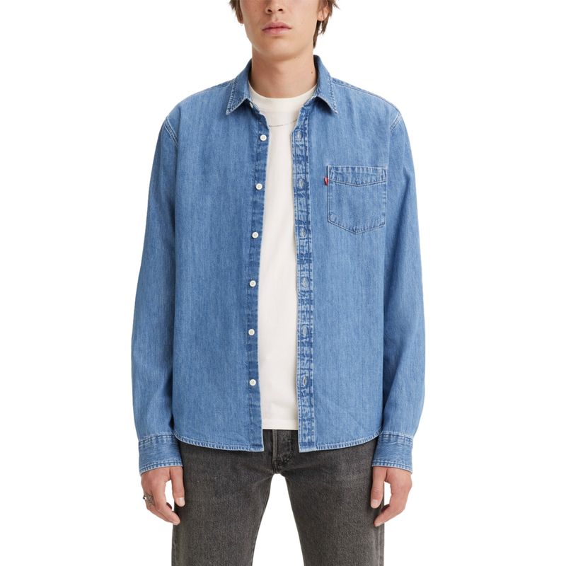 LEVIS - Camisa Hombre Classic Standard Azul Levis