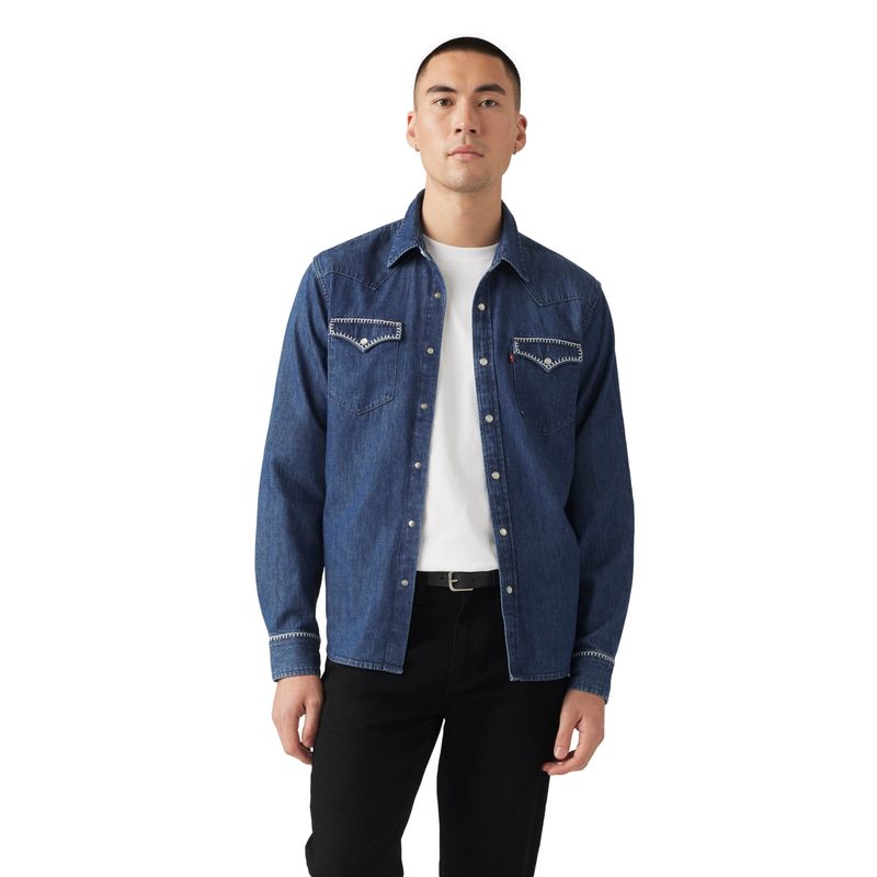 LEVIS - Camisa Hombre Classic Western Straight Azul Levis