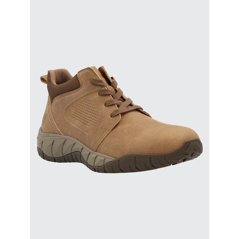 HUSH PUPPIES - Botín Cuero Hombre Bodo Café Claro HUSH PUPPIES