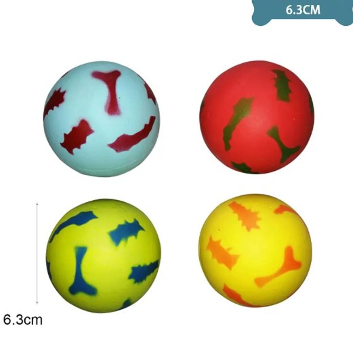 GENERICO - Pelota Para Mascotas Color Aleatorio 63Cm