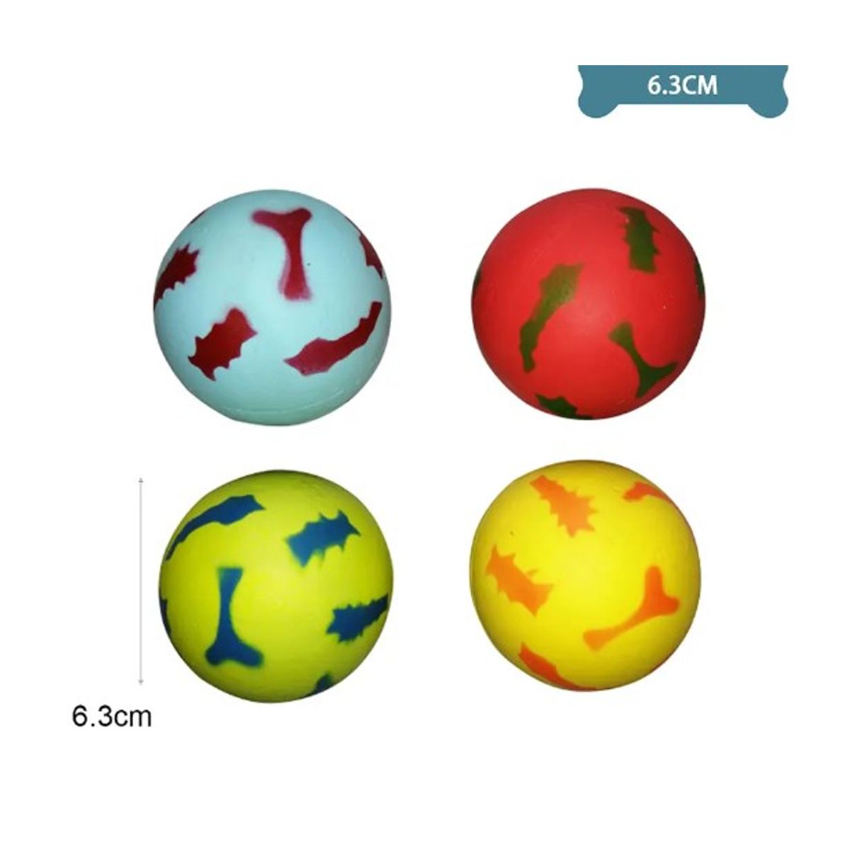 GENERICO - Pelota Para Mascotas Color Aleatorio 63Cm