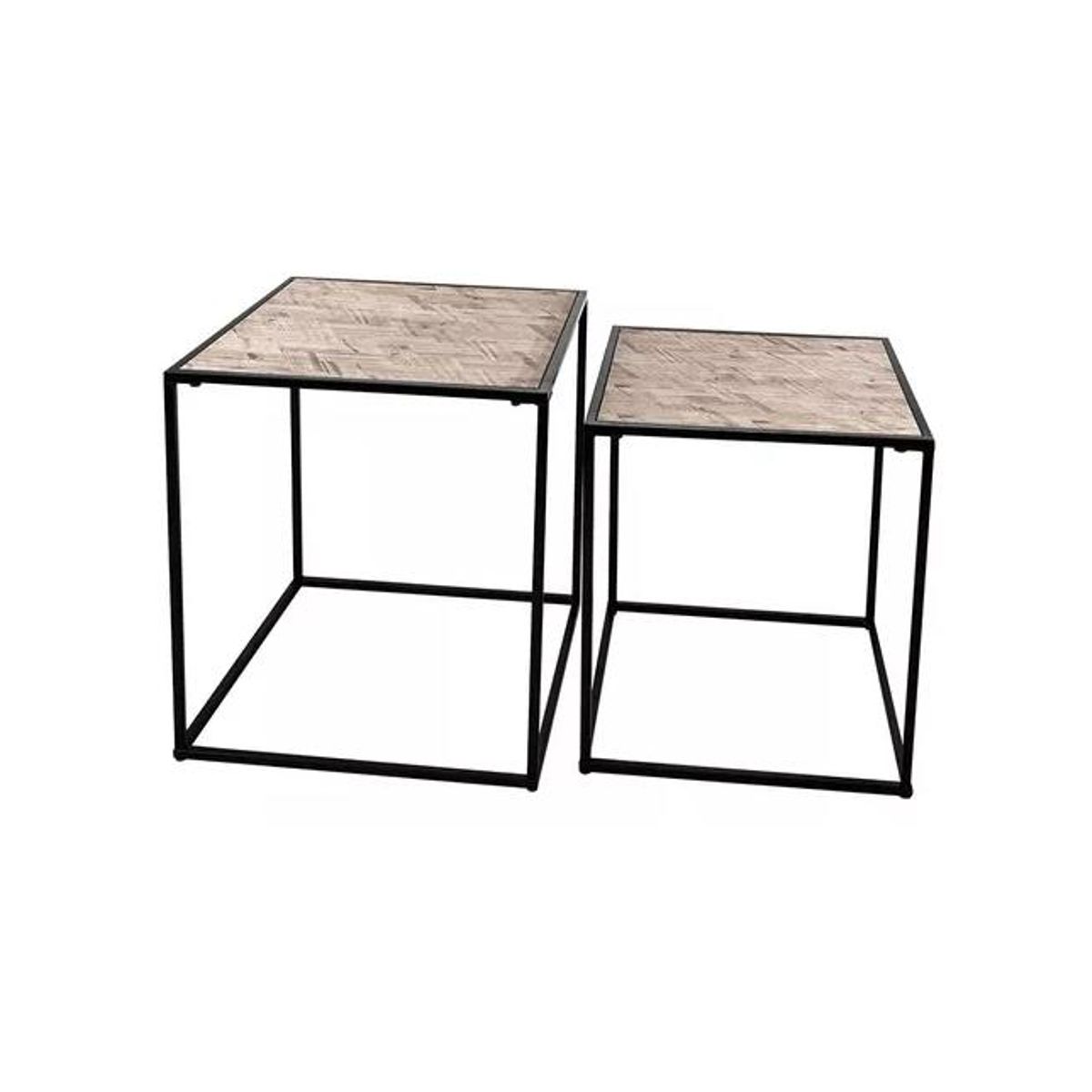 GENERICO - Set mesas apoyo arm mod 37x37x40 y 33x33x35 cm