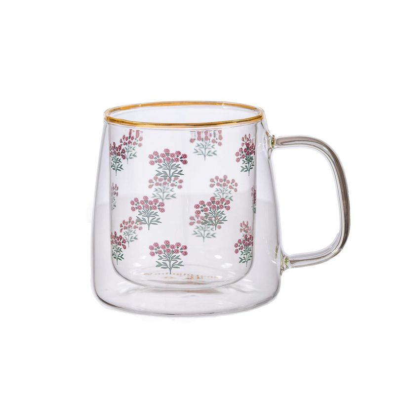 ADAGIO TEAS - Taza Doble Vidrio Purple Bouquet 400 ml