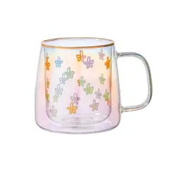 ADAGIO TEAS - Taza Doble Vidrio Drawn Flowers 400 ml
