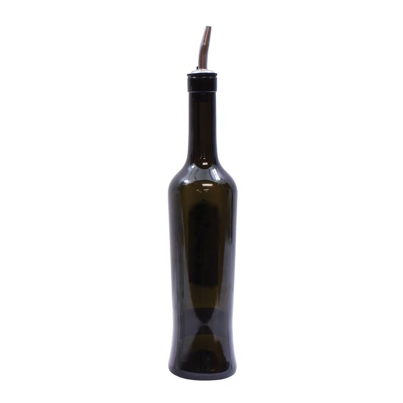 TABLECRAFT - Botella Aliño Con Dosificador Vidrio Verde 510 Ml Modelo Luna - Turquesa