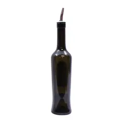 TABLECRAFT - Botella Aliño Con Dosificador Vidrio Verde 510 Ml Modelo Luna - Turquesa