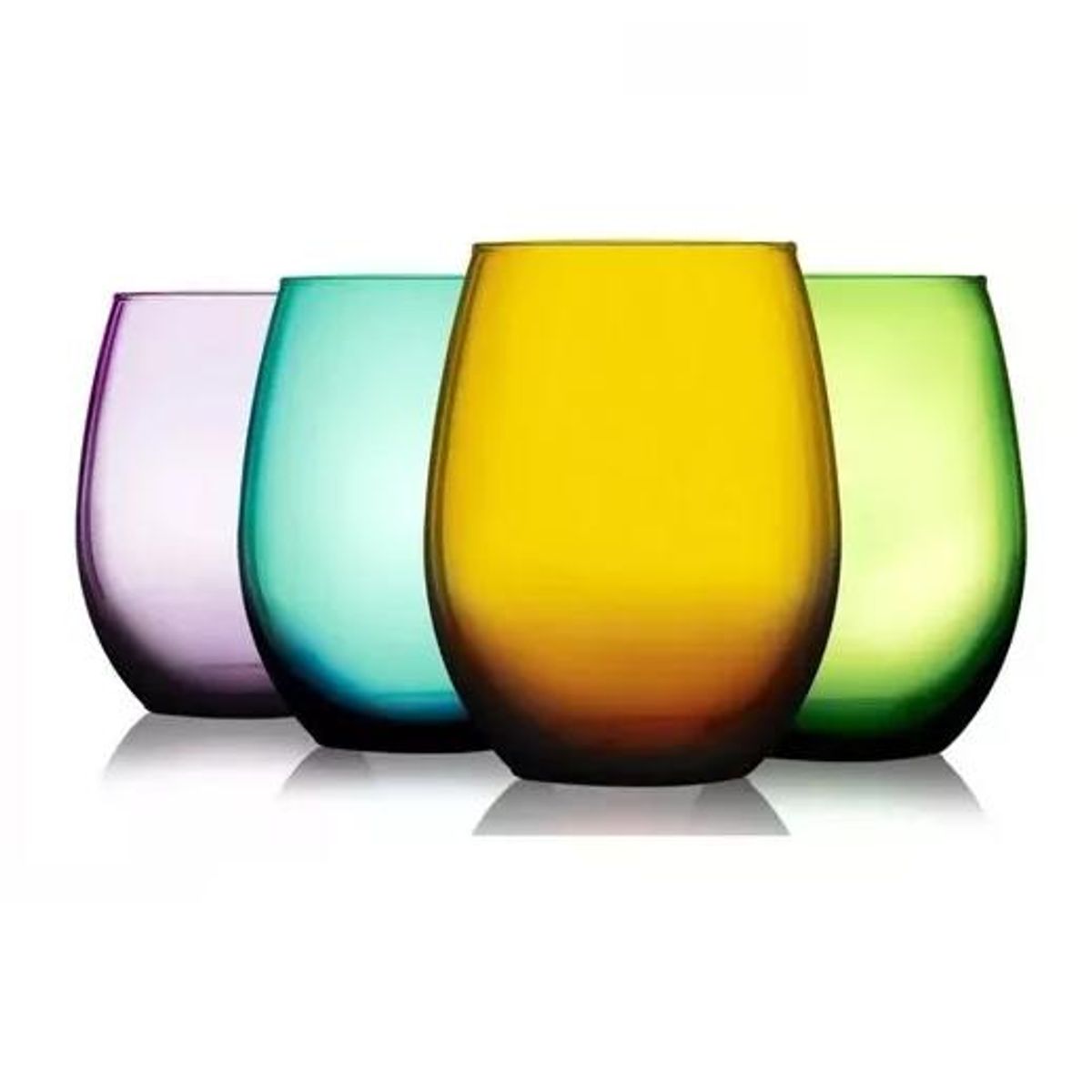 GENERICO - 6 Vasos Altos Mikonos Full Color 460ml