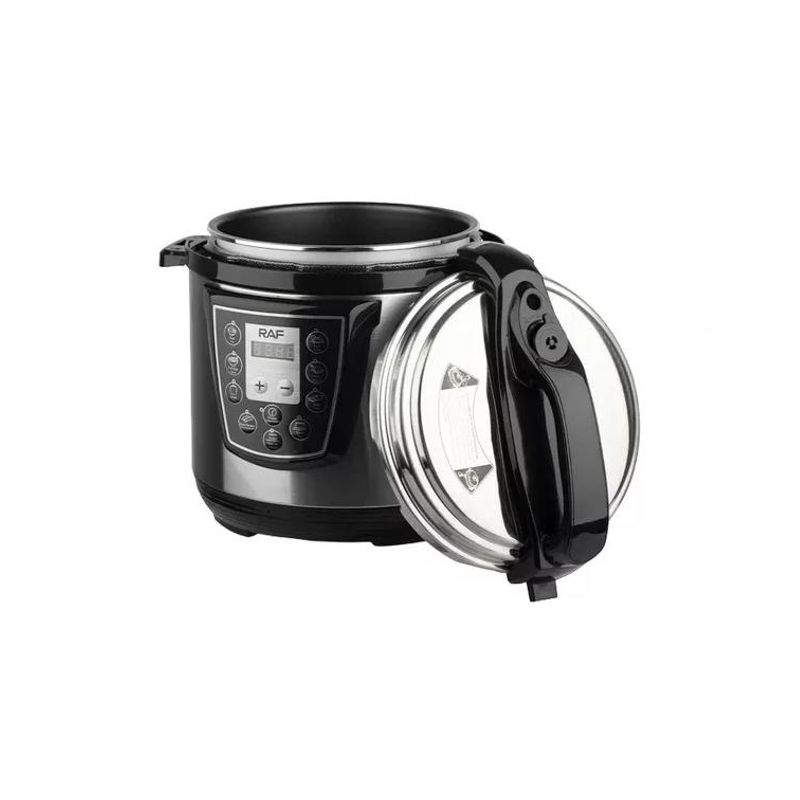 GENERICO - Olla a presión eléctrica multifuncional 6L 1000w R-177 color plateado