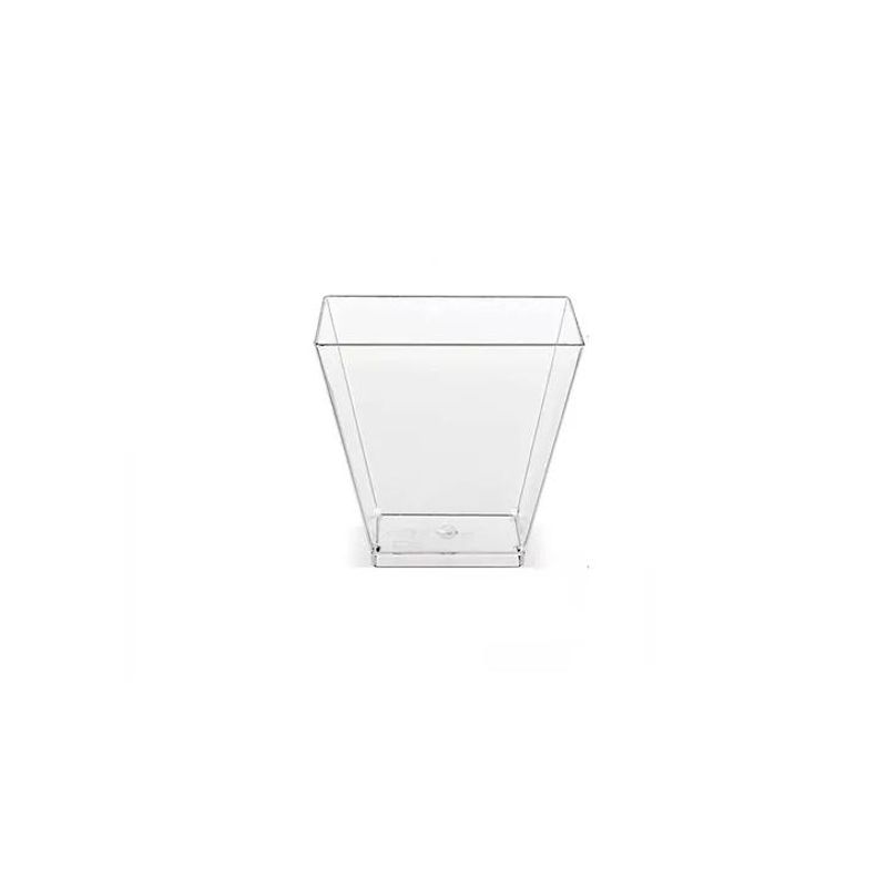 GENERICO - Pack 100 Vasos O Pocillo Tapa Acrílico Postres 210ml