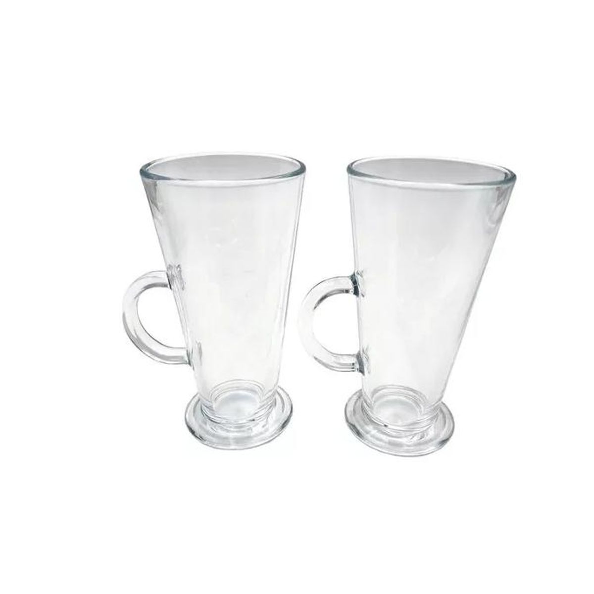 GENERICO - Set 2 Tazas Latte Vidrio 450ml