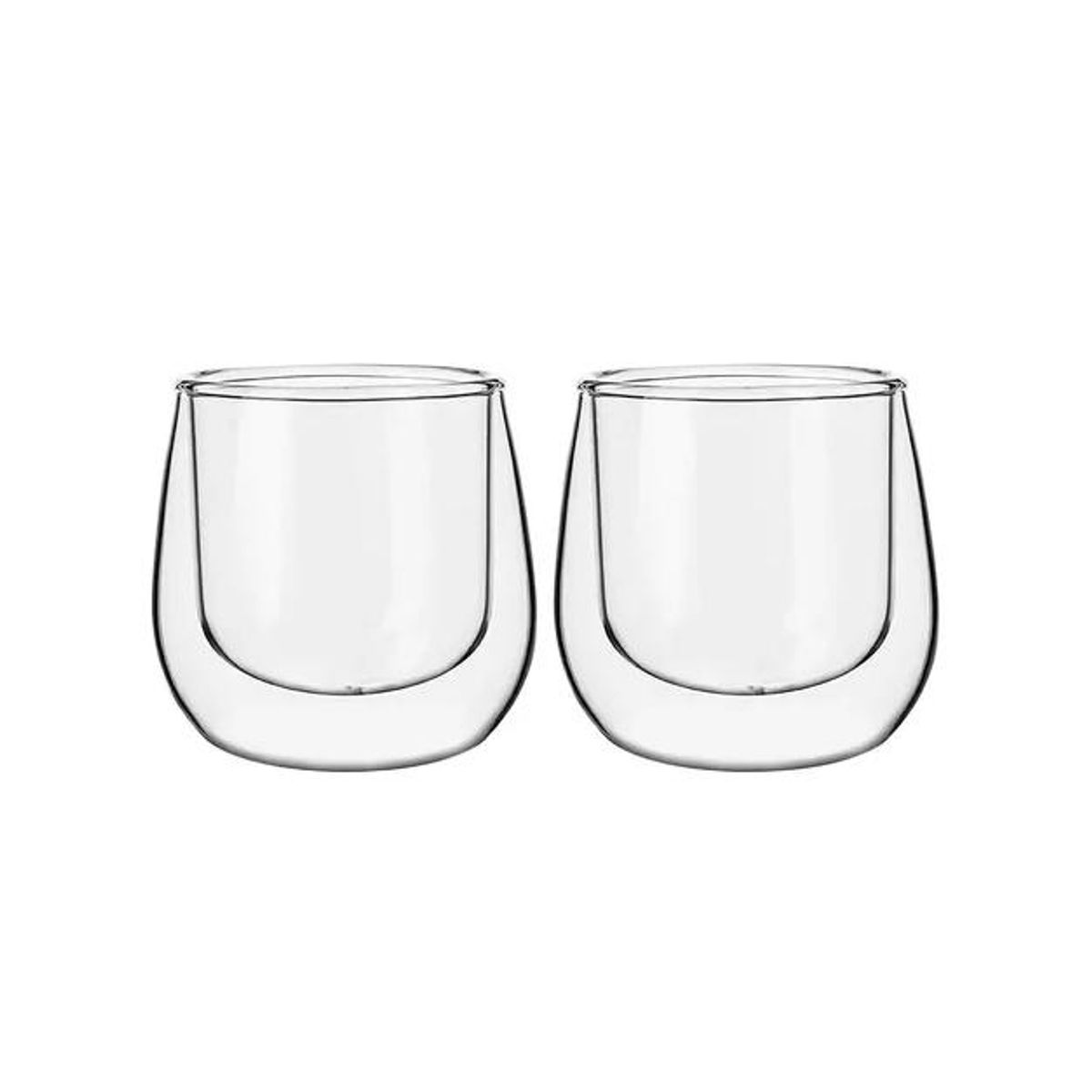 GENERICO - Set 2 Tazas Espresso Doble Pared 90ml