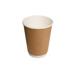 GENERICO - Vaso Kraft Doble Capa 240cc8oz 100 Unidades