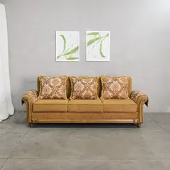 DECOMUEBLES - SOFA 3 CPOS VERDI ORO