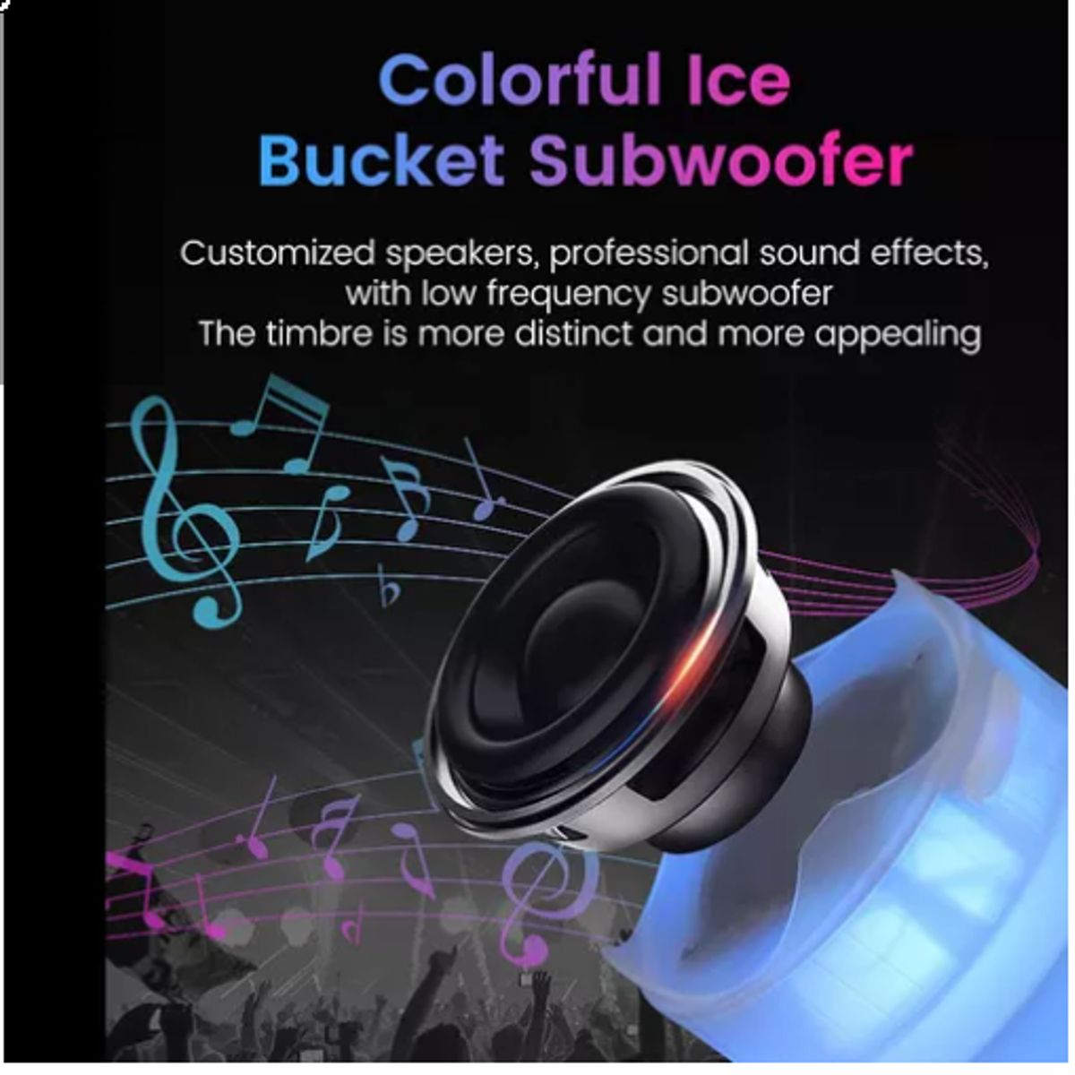 GENERICO - Cubeta Para Hielo Cubitera Hielera Parlante Cluces