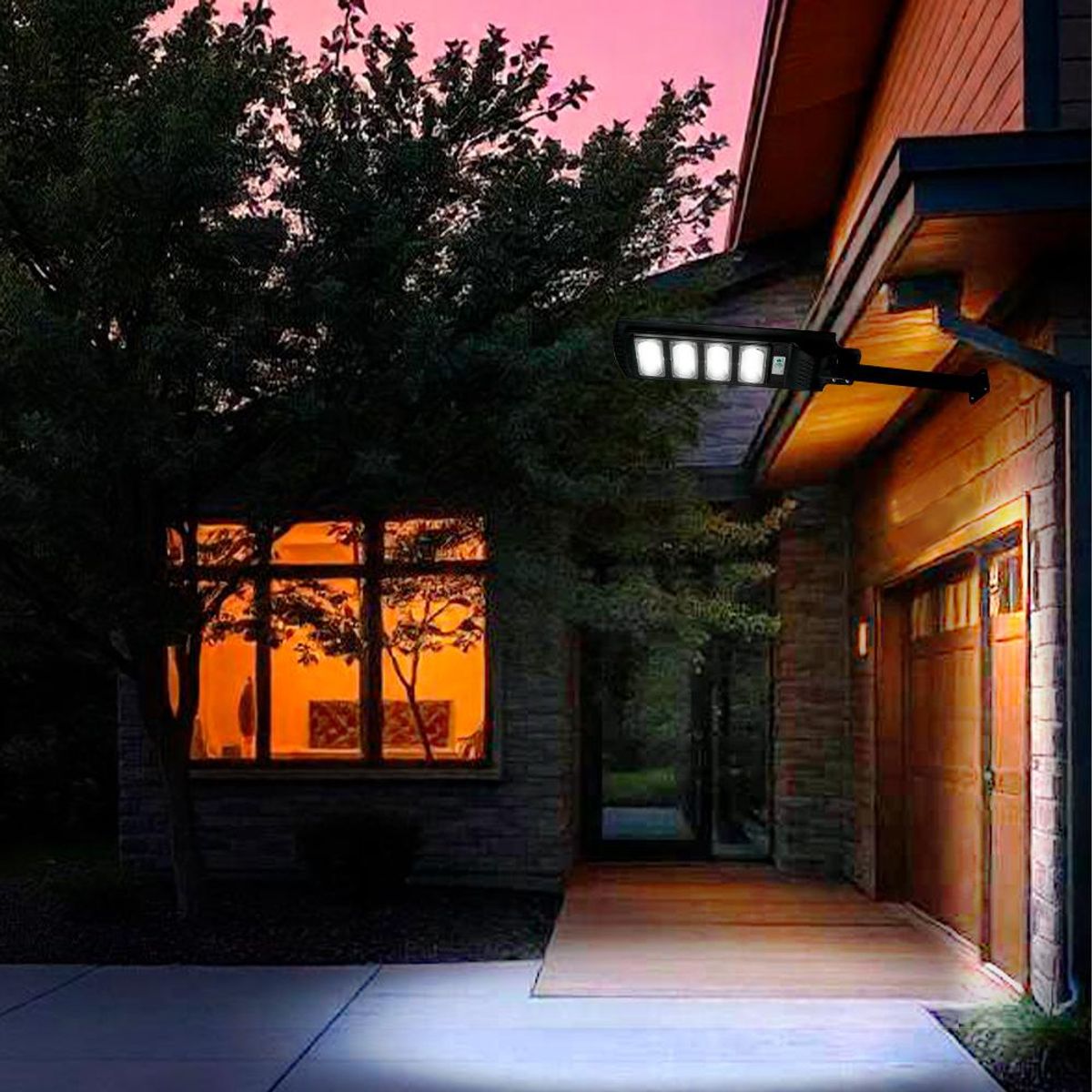 BP ILUMINACION - Luminaria Solar 120W Con Sensor y Gancho