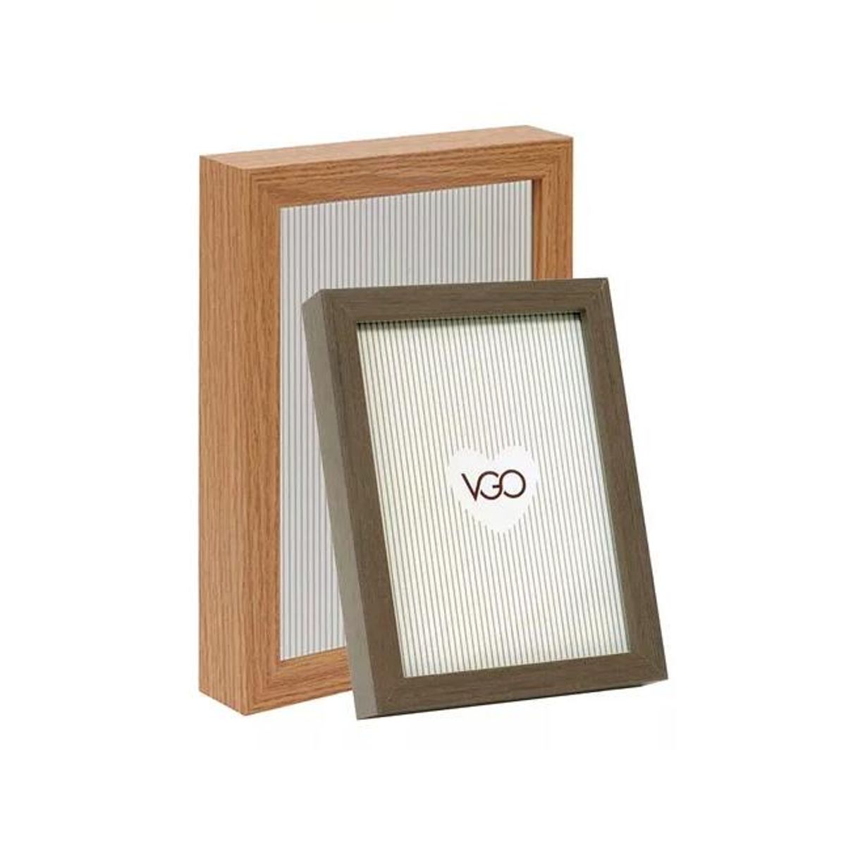 GENERICO - Marco Madera Tipo Box 13x18cm Beige