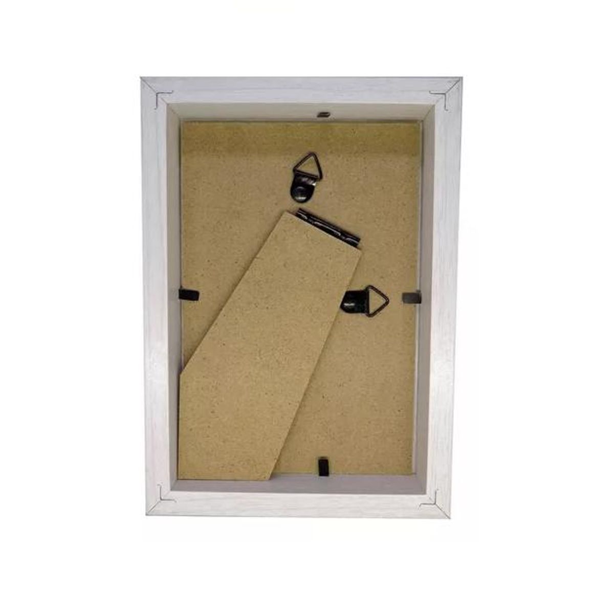 GENERICO - Marco Madera Tipo Box 10x15cm Blanco