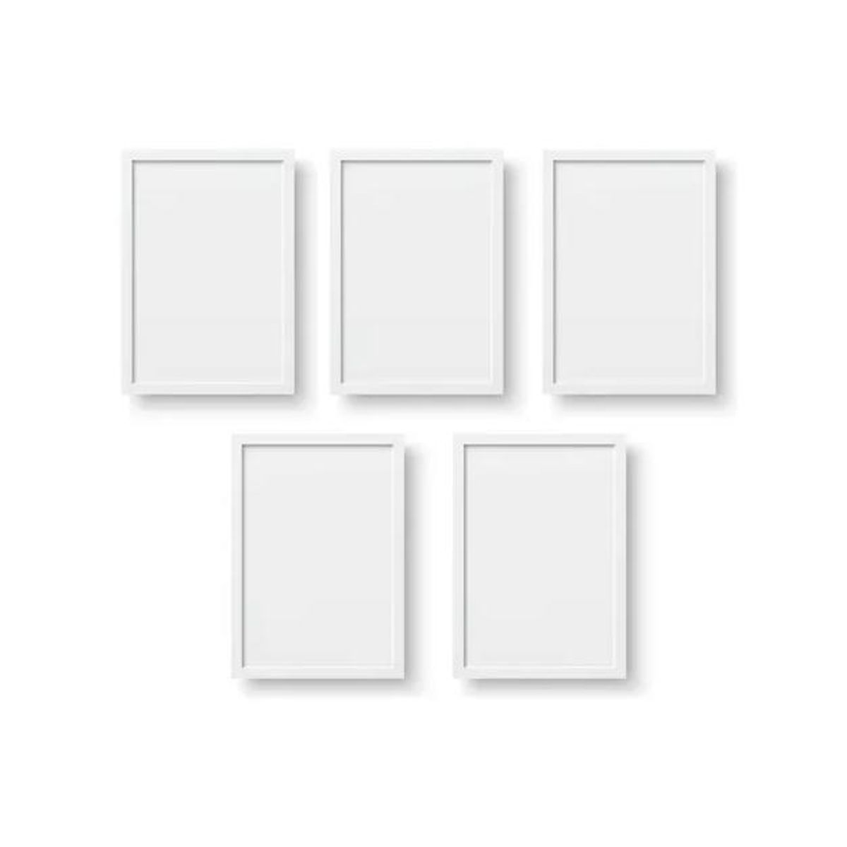 GENERICO - Pack Marcos para Foto Portarretrato Tamaño Decoración Cuadro Blanco